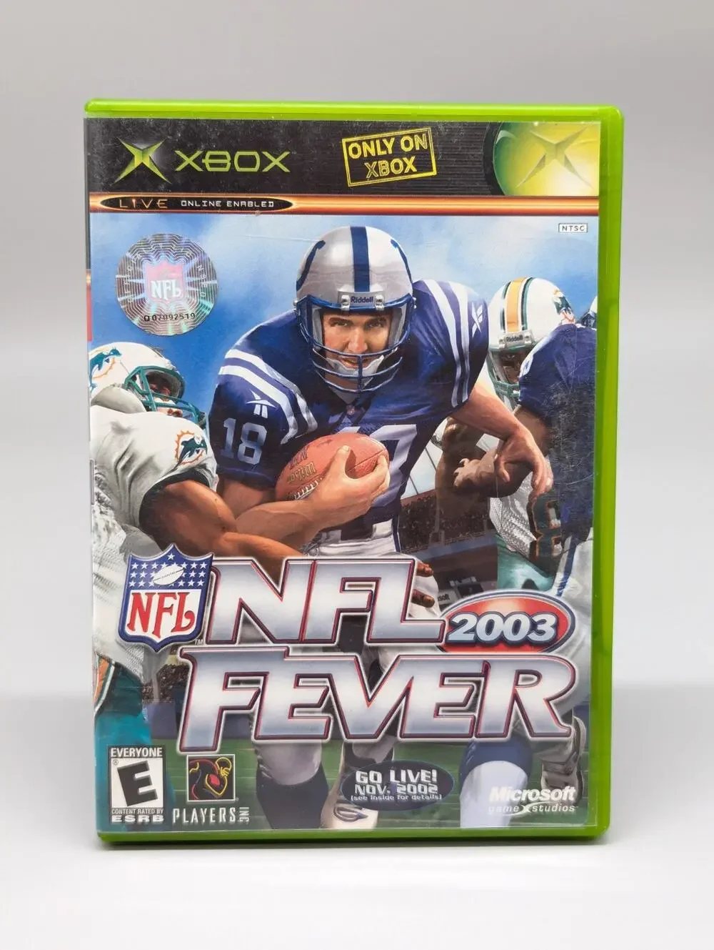 NFL Fever 2003 Microsoft Xbox Football Game Complete w/ Manual Tested